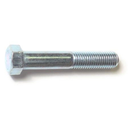 Midwest Fastener Class 8.8, M10-1.25 Hex Head Cap Screw, Zinc Plated Steel, 55 mm L, 4 PK 31041